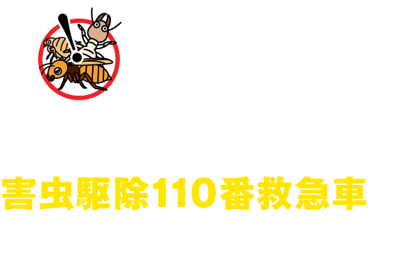 害虫を見つけたらまずは害虫駆除110番救急車にご依頼ください！
