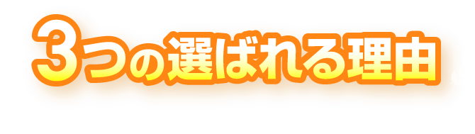 3つの選ばれる理由